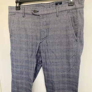 AG The Marshall Pant in blue plaid